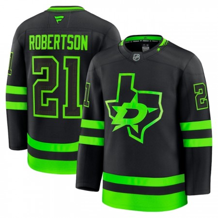 Dresovi Dallas Stars 2024-25 Fanatics Premium Jason Robertson Treći Crno - Muške